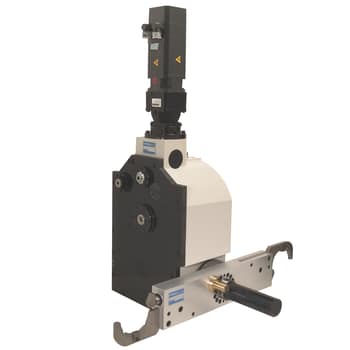 Horizontal tool changer in action
